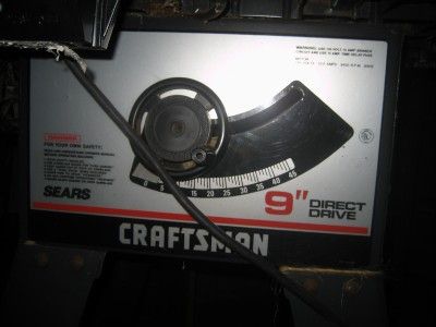  Craftsman 9 Direct Drive Table Saw, model # 113.241730  