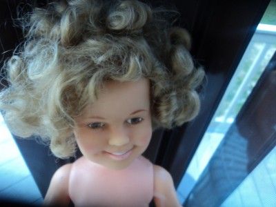 Vtg Ideal 1972 Vinyl Shirley Temple Doll No Clothing  