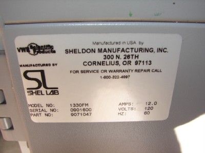 VWR SHELDON SIGNATURE LAB OVEN HORIZONTAL AIRFLOW 1330FM  