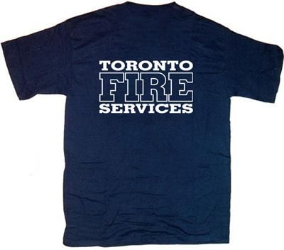 Toronto Fire Services Firefighter Canada T shirt XL  