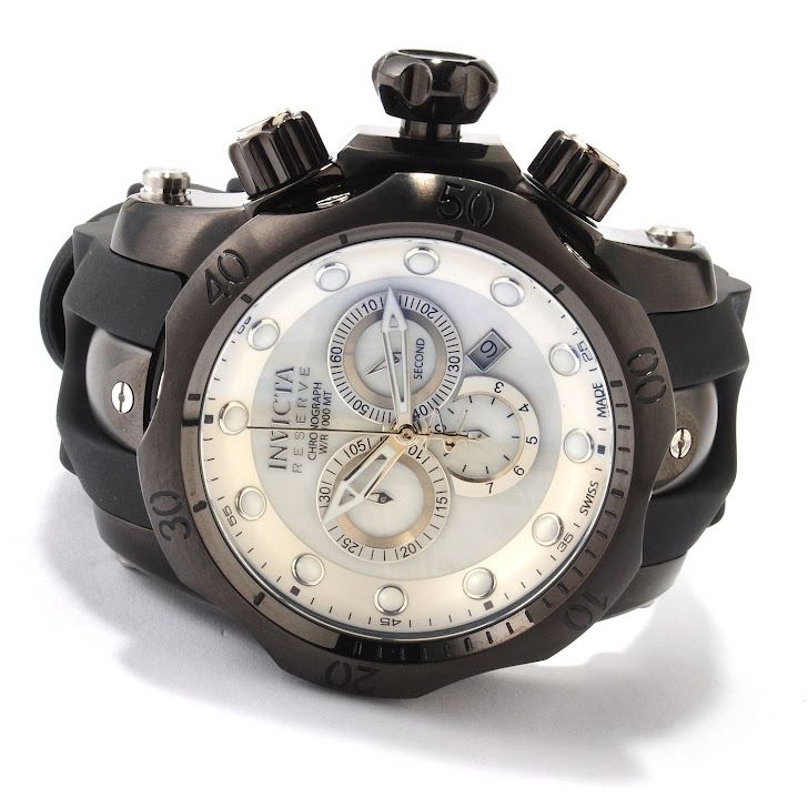 Invicta 1219GM Reserve Venom Chronograph Mens Watch with Case and 