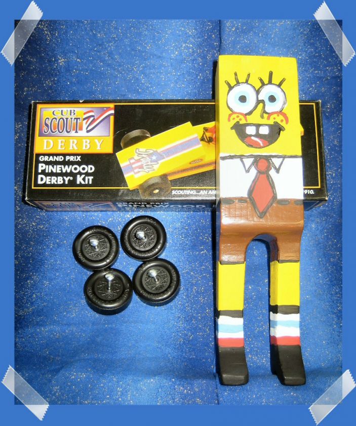 PINEWOOD DERBY SPONGE BOB CAR KIT CUB SCOUT BSA  