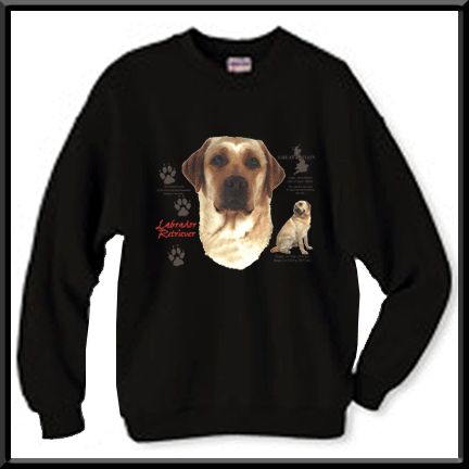 Yellow Labrador Origin Dog SWEATSHIRT S,M,L,XL,2X,3X,4X  